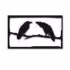 دیوارکوب طرح کلاغ مدل an-b05