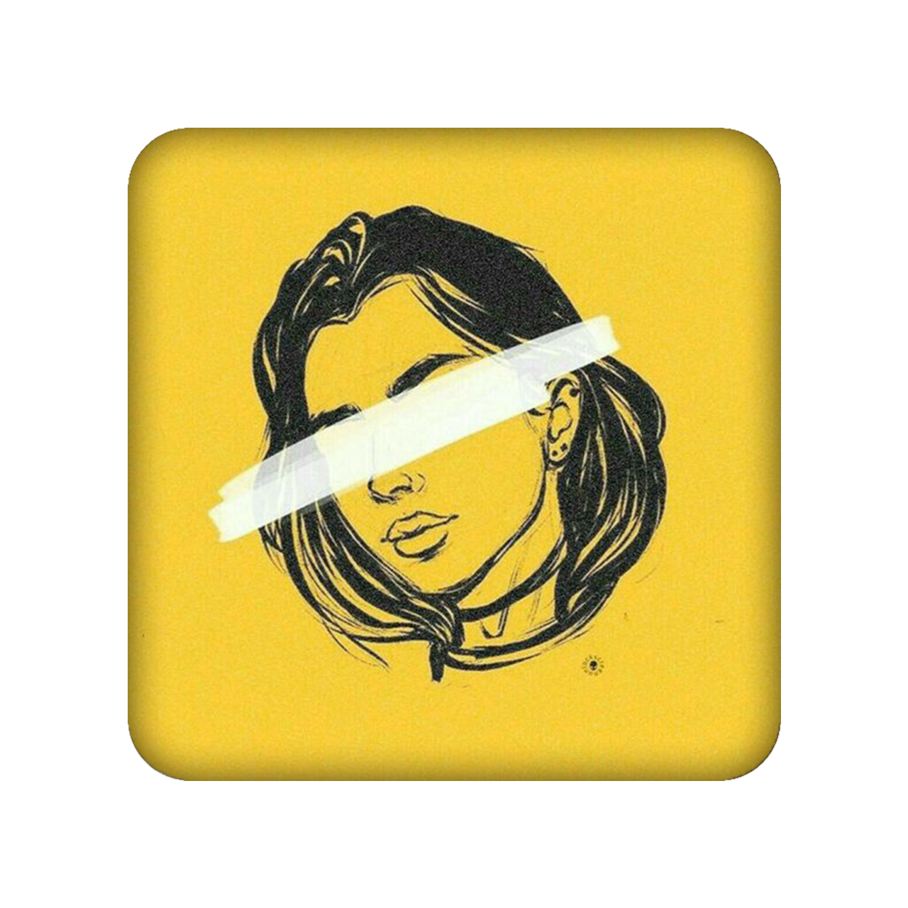 زیر لیوانی طرح دختر کد 1080