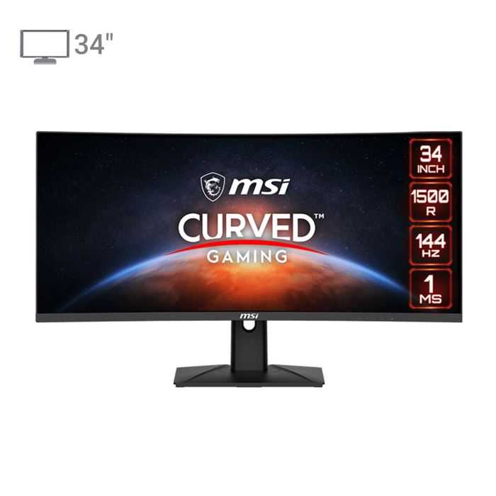 مانیتور گیمینگ 34 اینچ خمیده ام اس آی مدل Optix MAG343CQR
