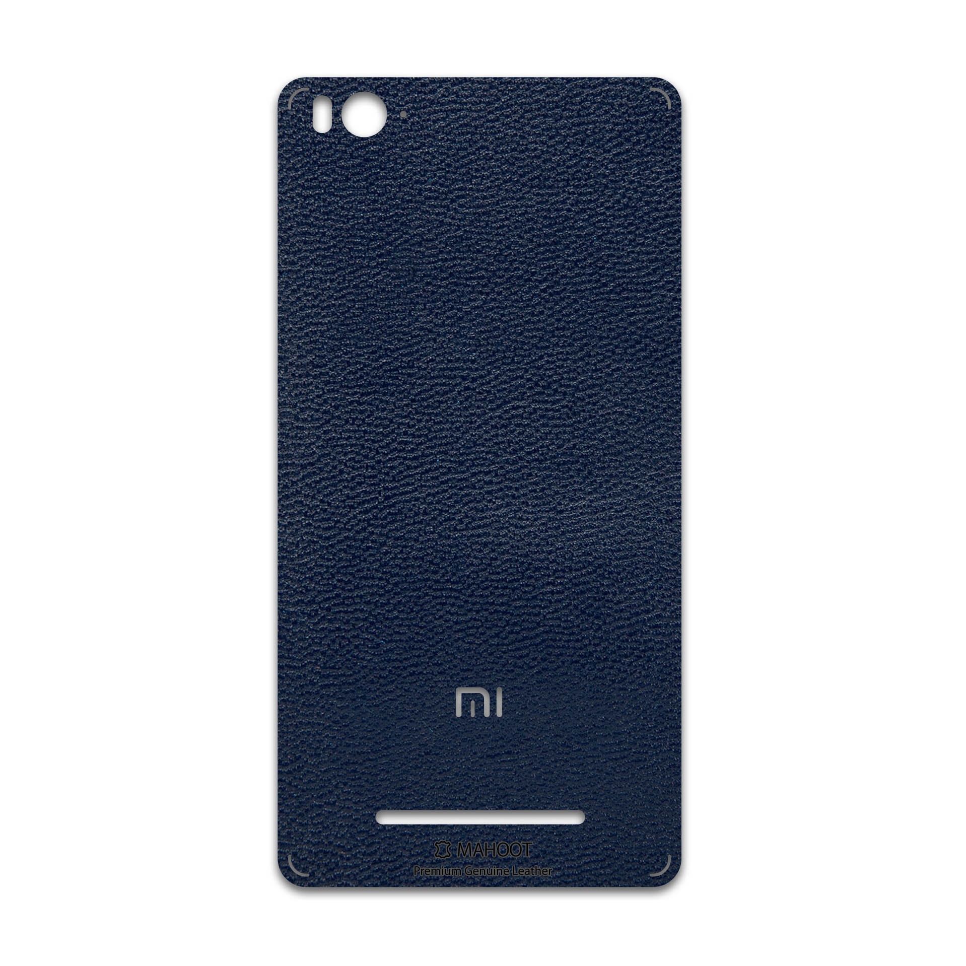 برچسب پوششی ماهوت مدل Deep-Blue-Leather مناسب برای گوشی موبایل شیائومی Mi 4