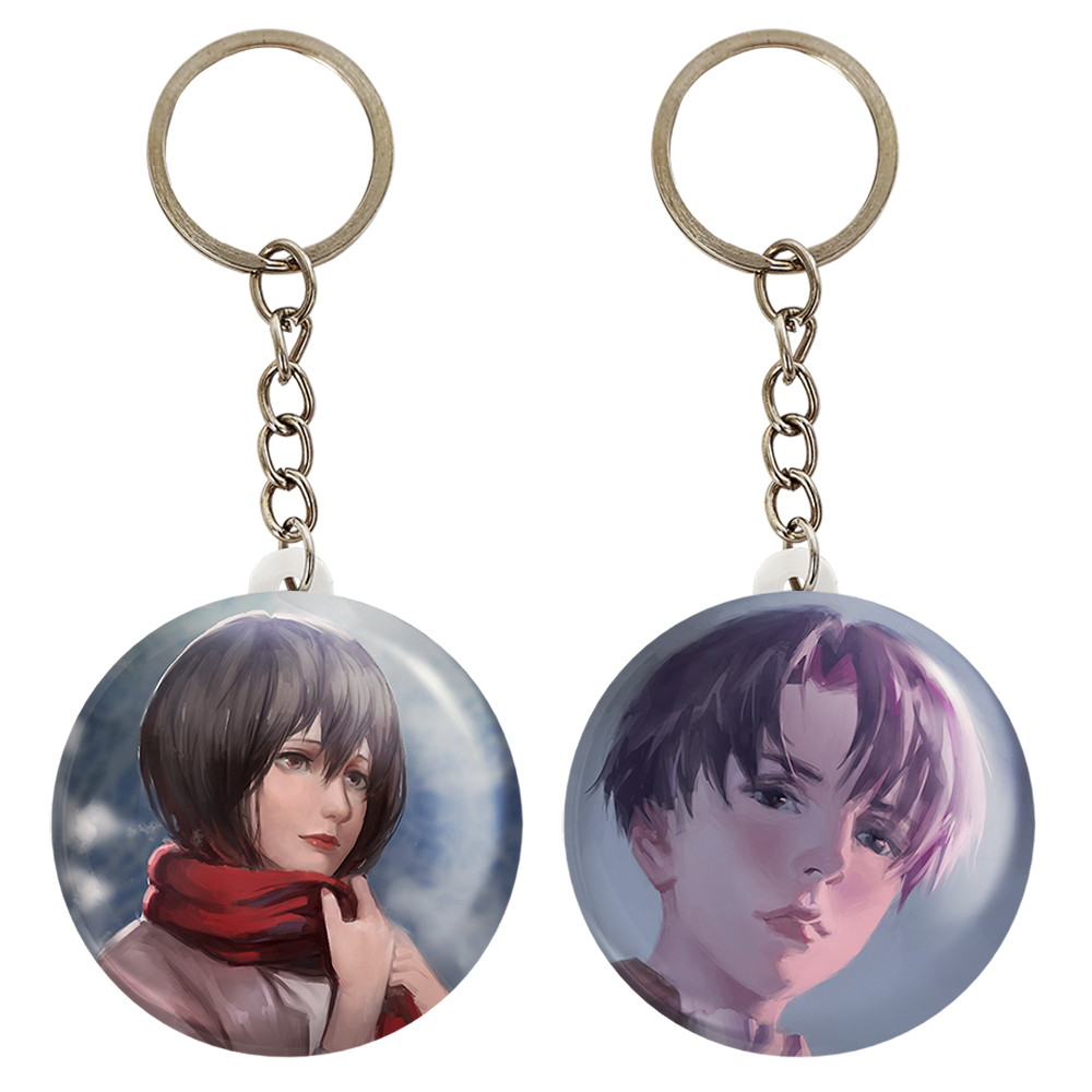 جاکلیدی خندالو مدل میکاسا اکرمن انیمه اتک آن تایتان کد 1861718623 مجموعه 2 عددی