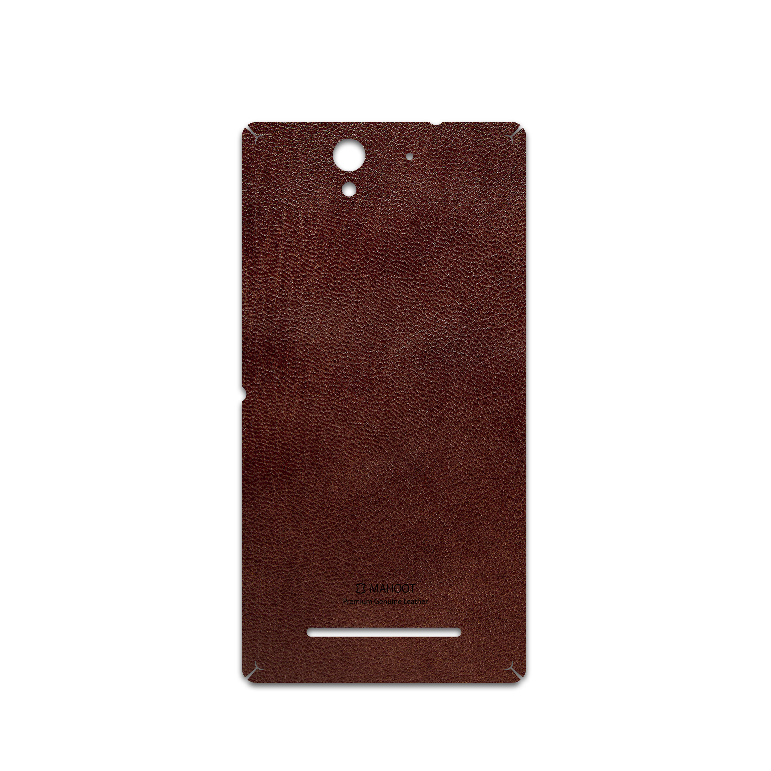 برچسب پوششی ماهوت مدل Natural-Leather مناسب برای گوشی موبایل سونی Xperia C3 Dual