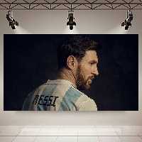 تابلو شاسی طرح فوتبال مدل لیونل مسی کد AR7830 | دنیای قاب