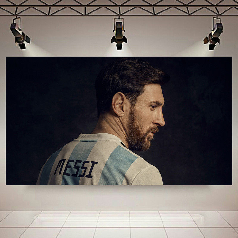 تابلو شاسی طرح فوتبال مدل لیونل مسی کد AR7830 | دنیای قاب