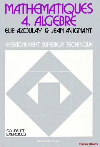 خرید و دانلود نسخه کامل کتاب Mathematiques 4 - algebre
