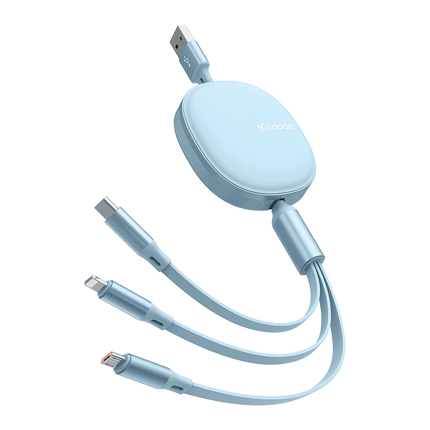 کابل سه سر جمع شونده مک دودو Mcdodo CA-1202 طول 1.1 متر توان 66 وات گارانتی 6ماهه رابین ویرا