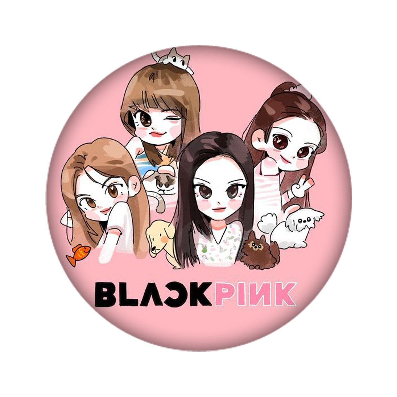 زیر لیوانی مدل Blackpink کد 2338