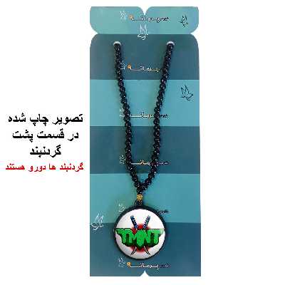 گردنبند پرمانه طرح لاکپشتهای نینجا کد pmd.10002 مدل دو طرفه