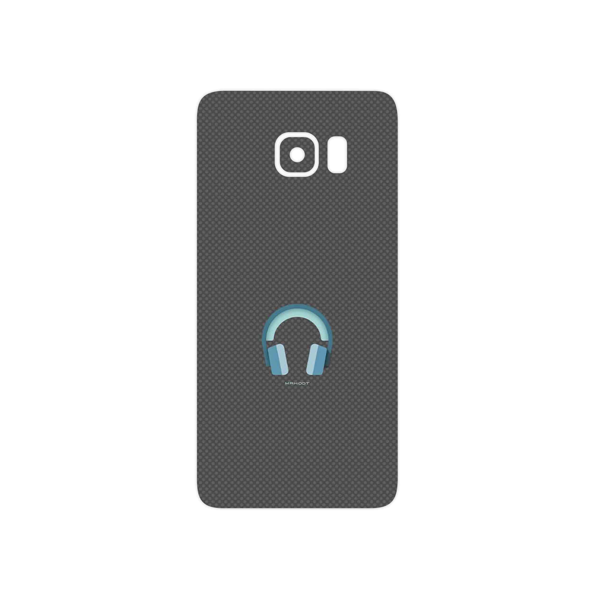 برچسب پوششی ماهوت مدل Minimal Headphone Icon مناسب برای گوشی موبایل سامسونگ Galaxy S6 Edge