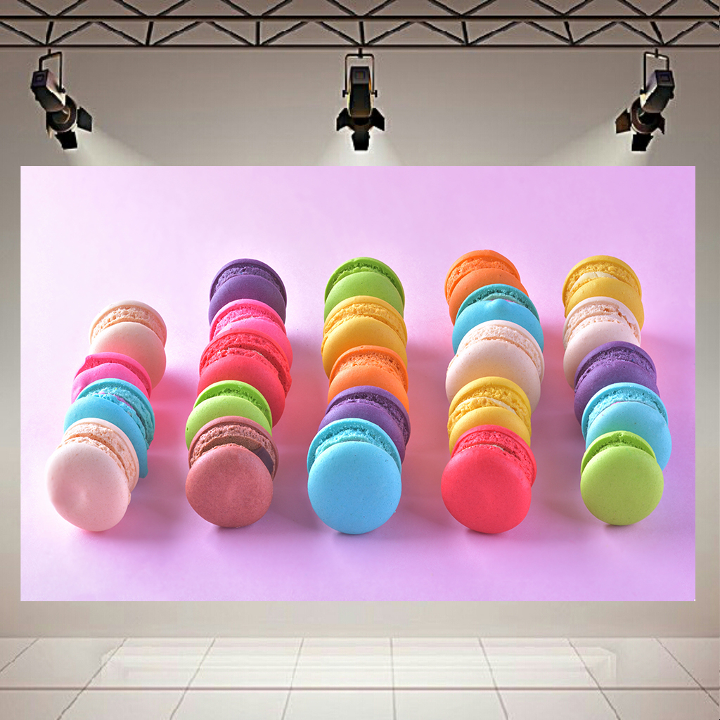 تابلو بوم مدل شیرینی رنگی کد AR236