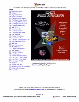 خرید و دانلود نسخه کامل کتاب Digital Photography Flyer (using Microsoft Word)