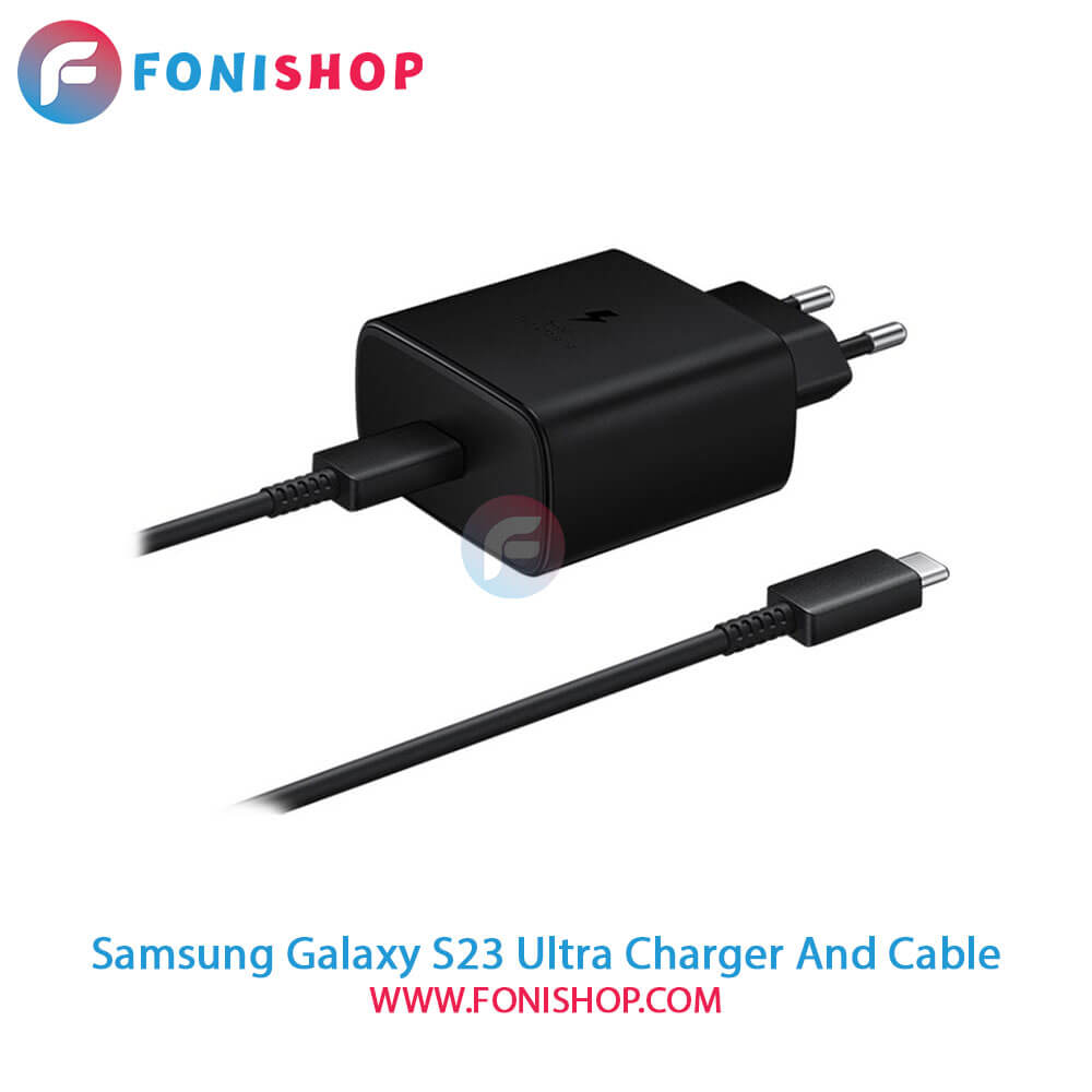کابل و شارژر اصلی سامسونگ Samsung Galaxy S23 Ultra