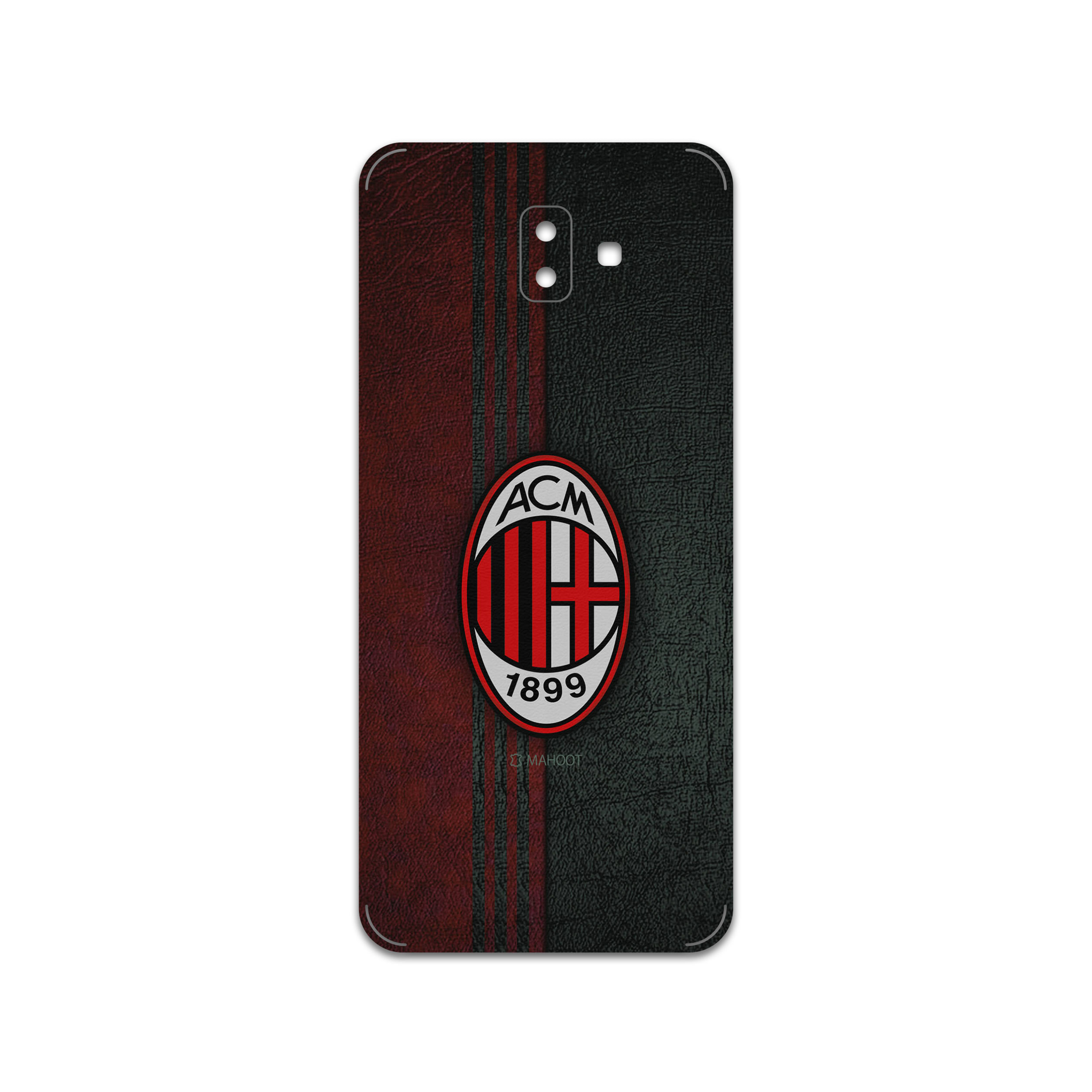 برچسب پوششی ماهوت مدل AC-Milan-FC مناسب برای گوشی موبایل سامسونگ Galaxy J6 Plus