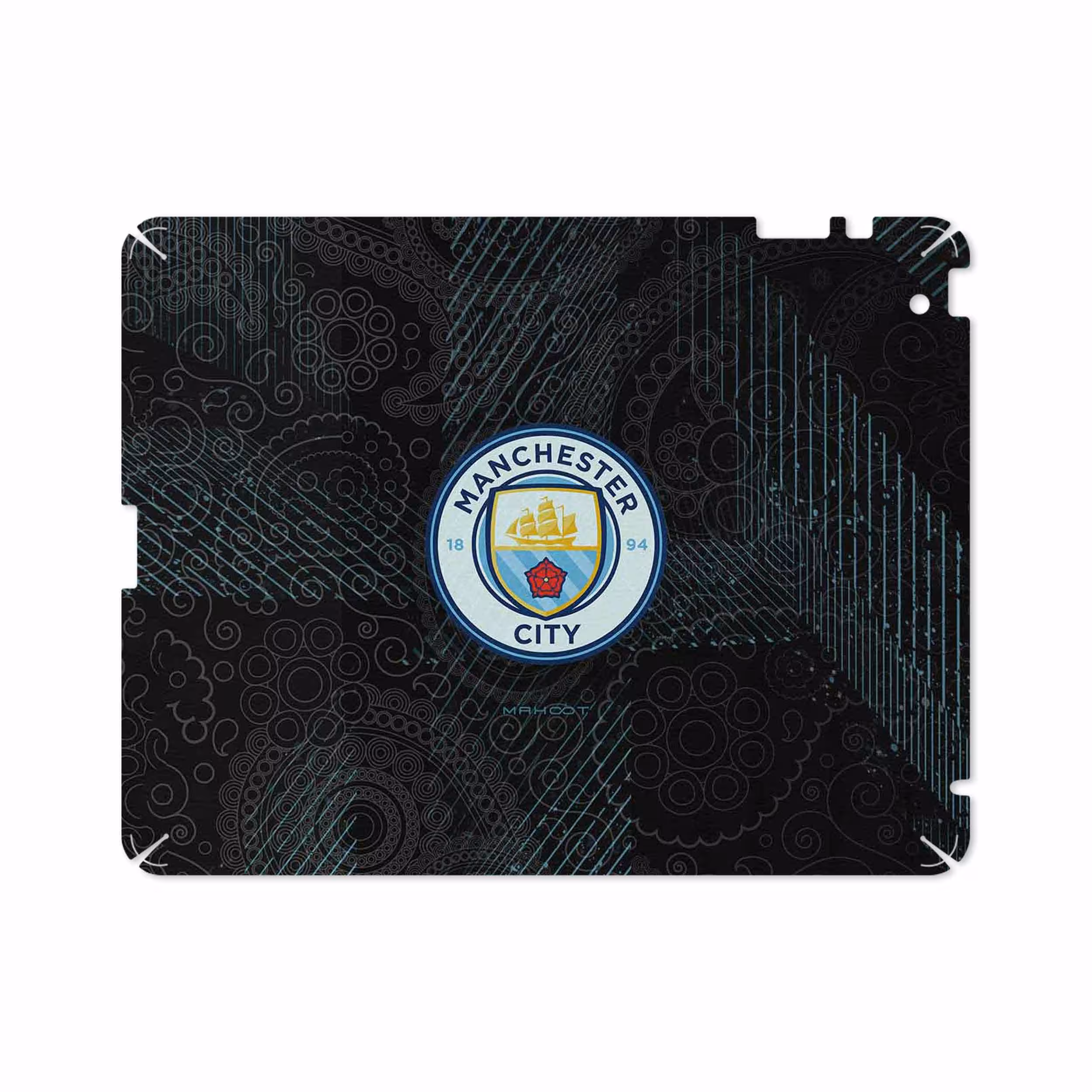 برچسب پوششی ماهوت مدل Manchester-City مناسب برای تبلت اپل iPad 2 2011 A1396