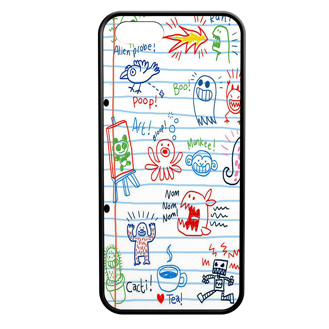 کاور طرح نقاشی کد 8989 مناسب برای گوشی موبایل اپل iphone 5/5s/se