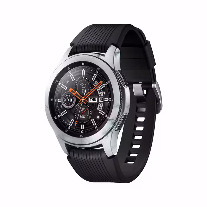 برچسب ماهوت طرح Blanco-Smoke-Marble مناسب برای ساعت هوشمند سامسونگ Galaxy Watch 46mm