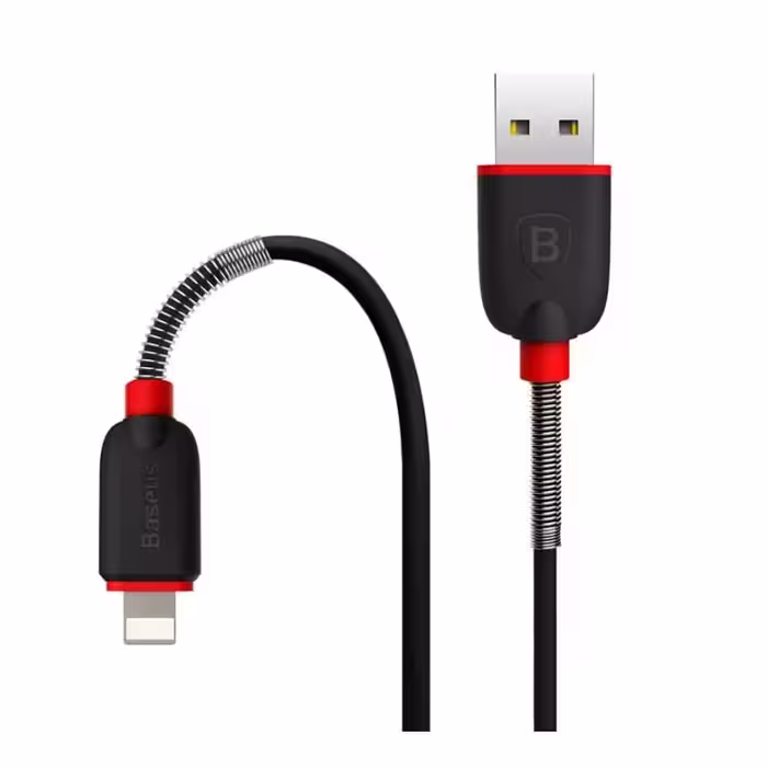 کابل لایتینگ Baseus Spring Data Cable