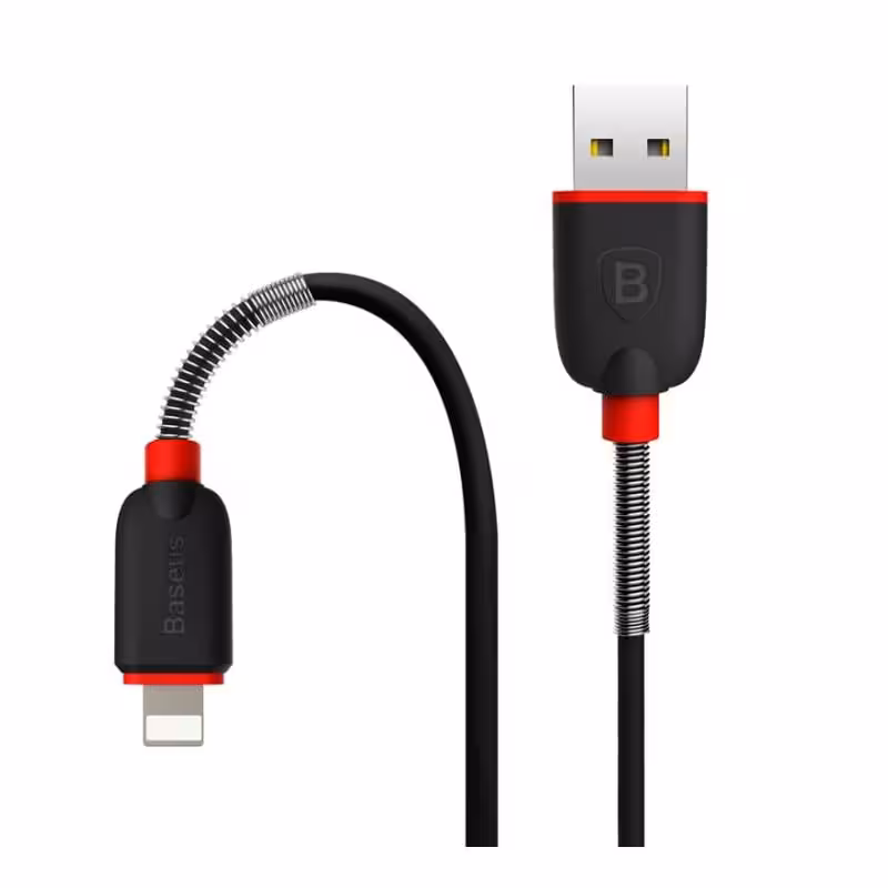 کابل لایتینگ Baseus Spring Data Cable