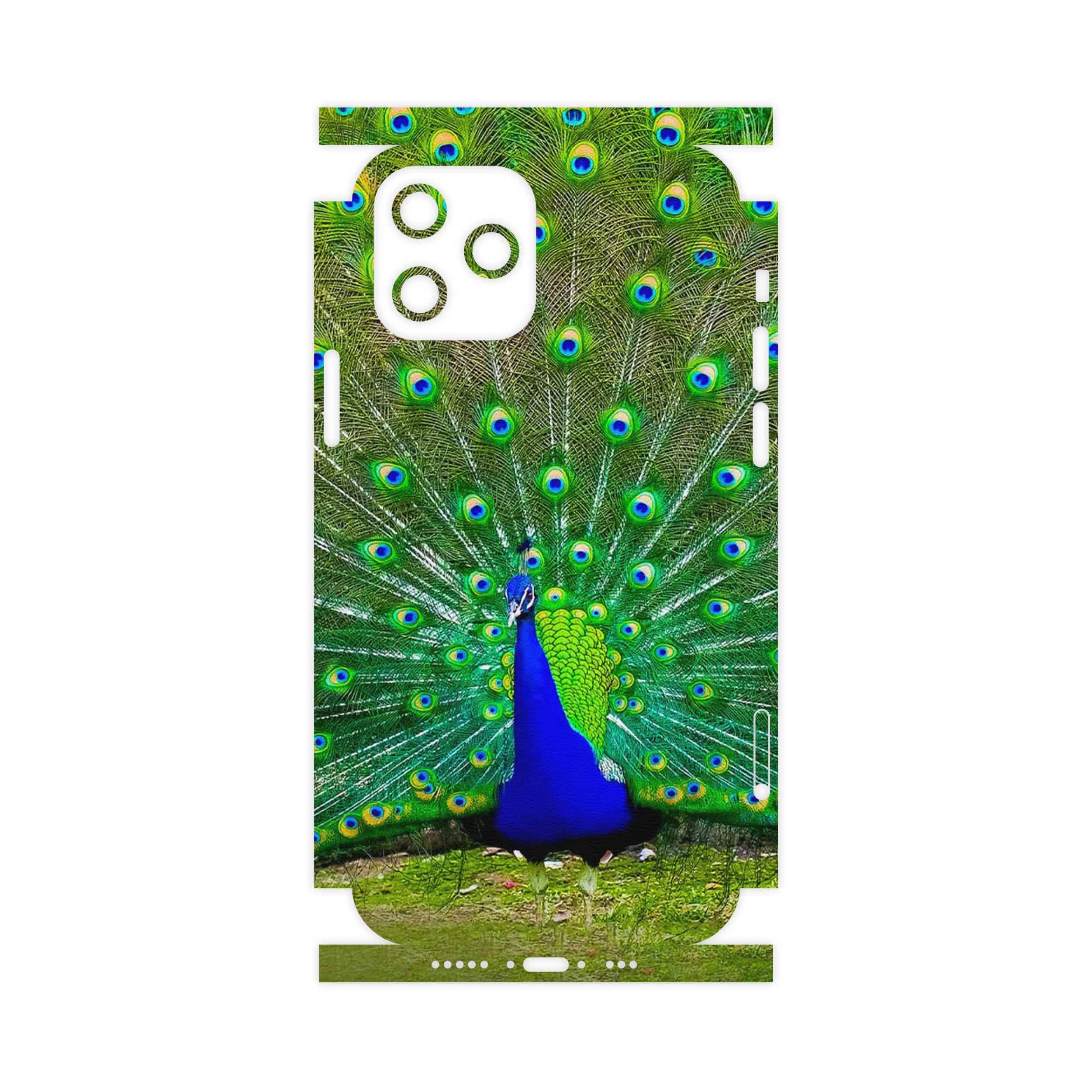 برچسب پوششی ماهوت مدل Peacock-FullSkin مناسب برای گوشی موبایل اپل iPhone 12 Pro