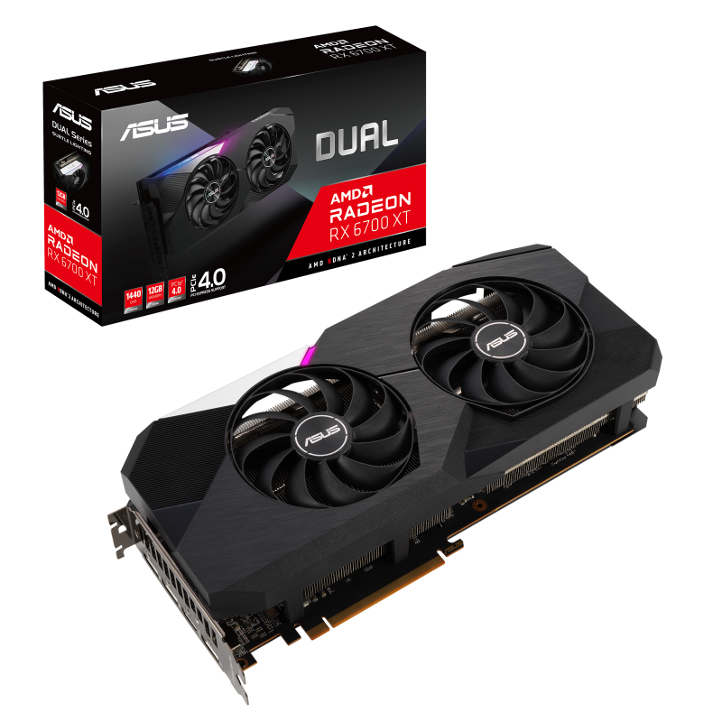 کارت گرافیک  ایسوس مدل DUAL-RX6700XT-12G حافظه 12 گیگابایت