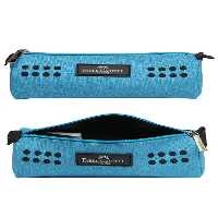 جامدادی تک زیپ پارچه ای آبی طرح گریپ 31914942 فابر کاستل