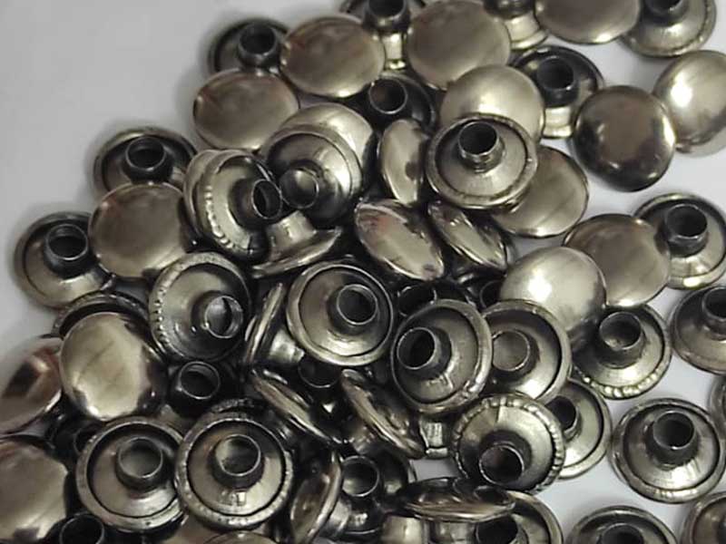 پرچ زیر و رو دو رو کف 9  میل پایه 9 میل رنگ نیکل مشکی