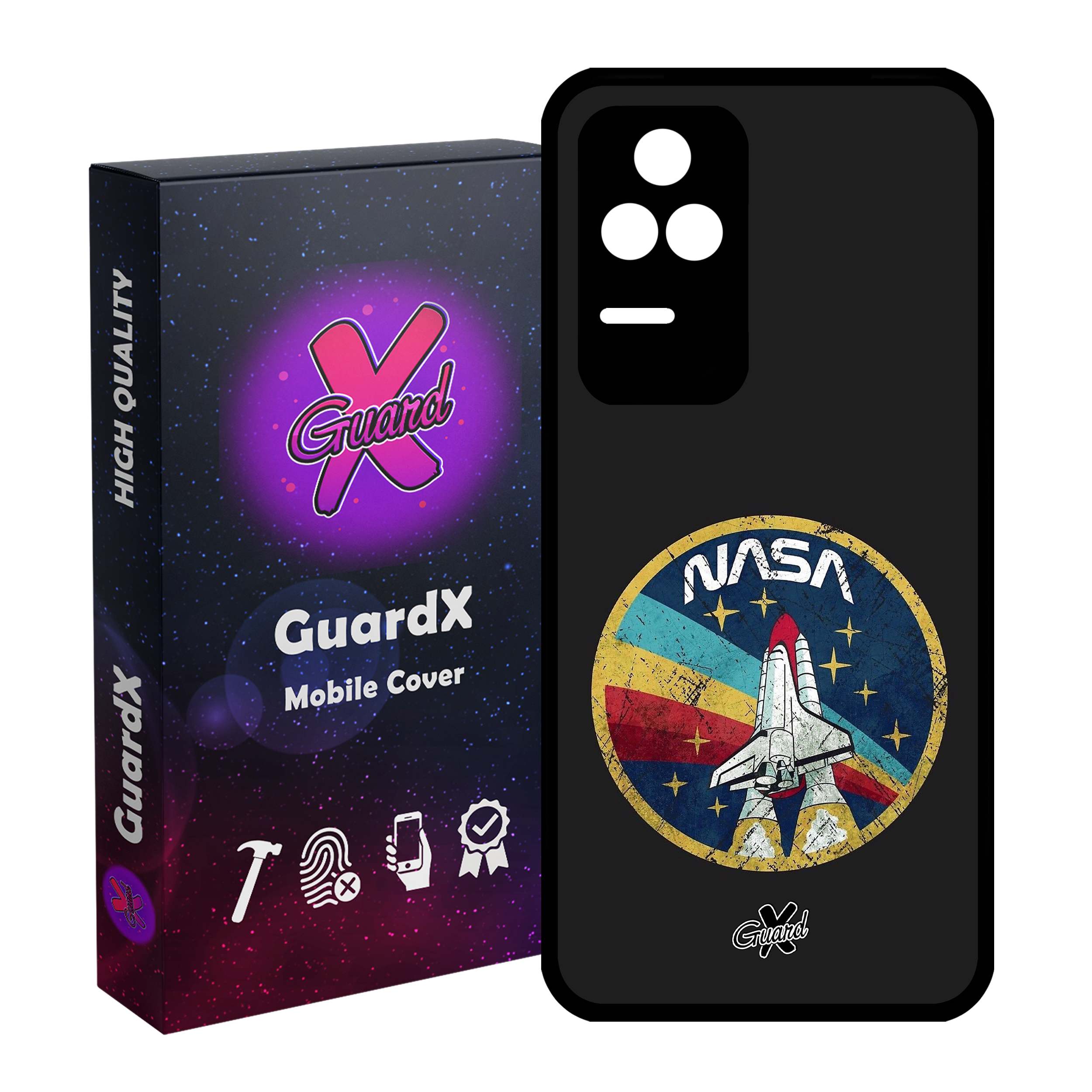 کاور گارد ایکس طرح Nasa مدل Glass10087 مناسب برای گوشی موبایل شیائومی Poco F4/Redmi K40S