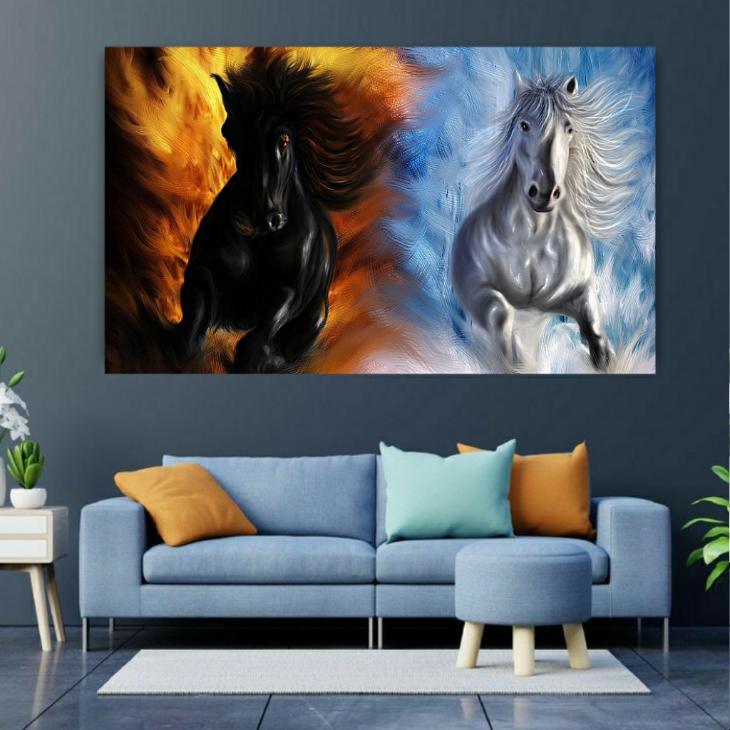 تابلو بوم طرح اسب مدل SDB1361