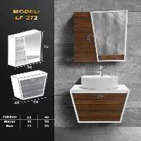 روشویی فولست رنگ سفید طرح چوب برند لاکچری کابین کد 272  (ارسال رایگان)