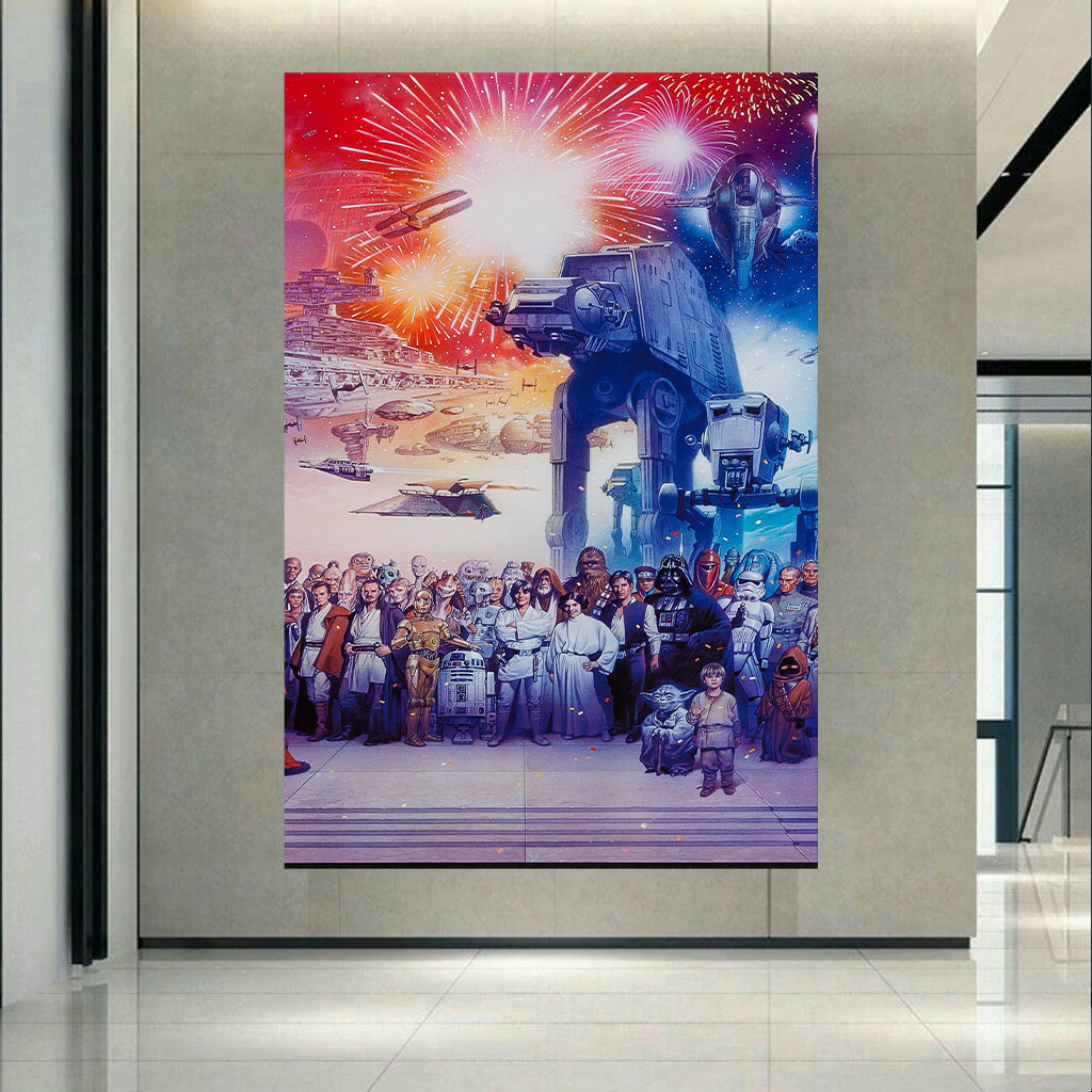 تابلو بوم طرح جنگ ستارگان مدل Star Wars Collection کد AR2420