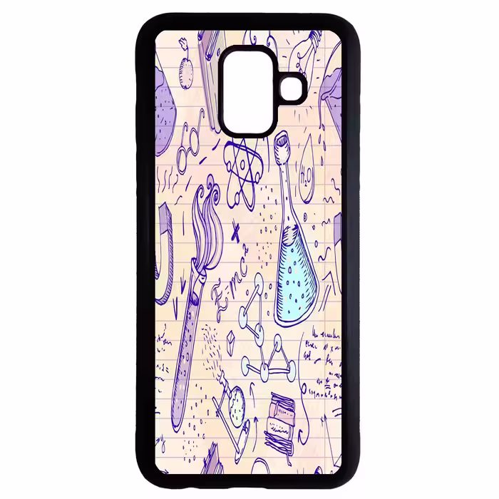 کاور طرح شیمی کد 1105408717 مناسب برای گوشی موبایل سامسونگ galaxy a6 plus