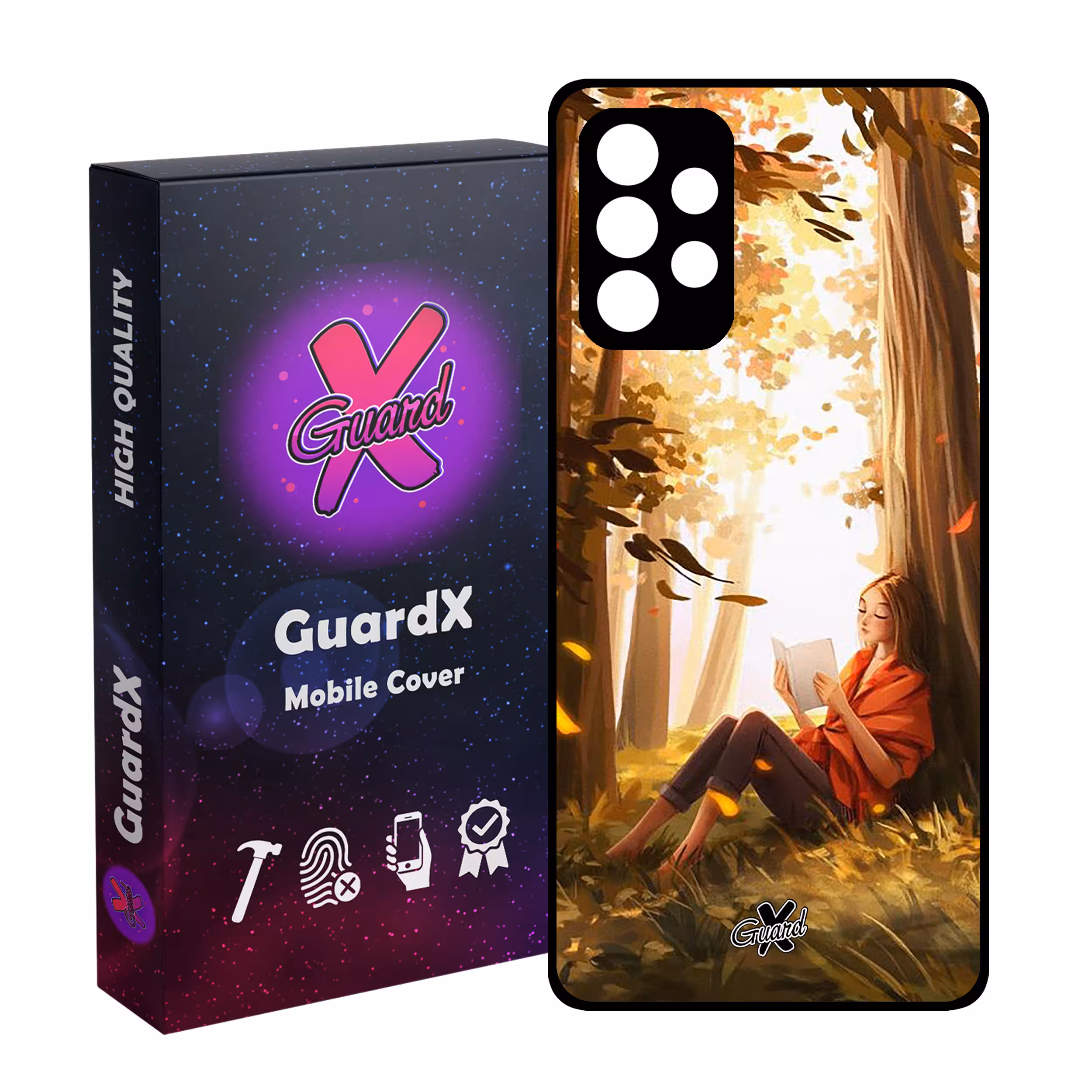 کاور گارد ایکس طرح دختر مدل Glass10276 مناسب برای گوشی موبایل سامسونگ Galaxy A53