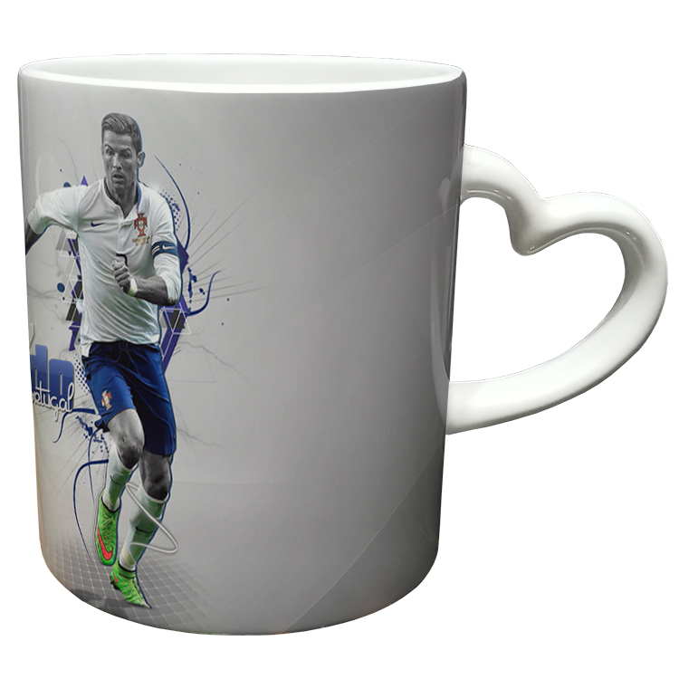 ماگ مدل دسته قلبی طرح رونالدو کد 287