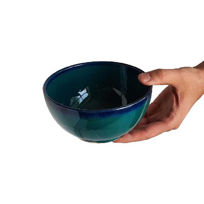 کاسه سفالی مدل آبگوشت خوری به همراه کوزه سفالی بسته 7 عددی