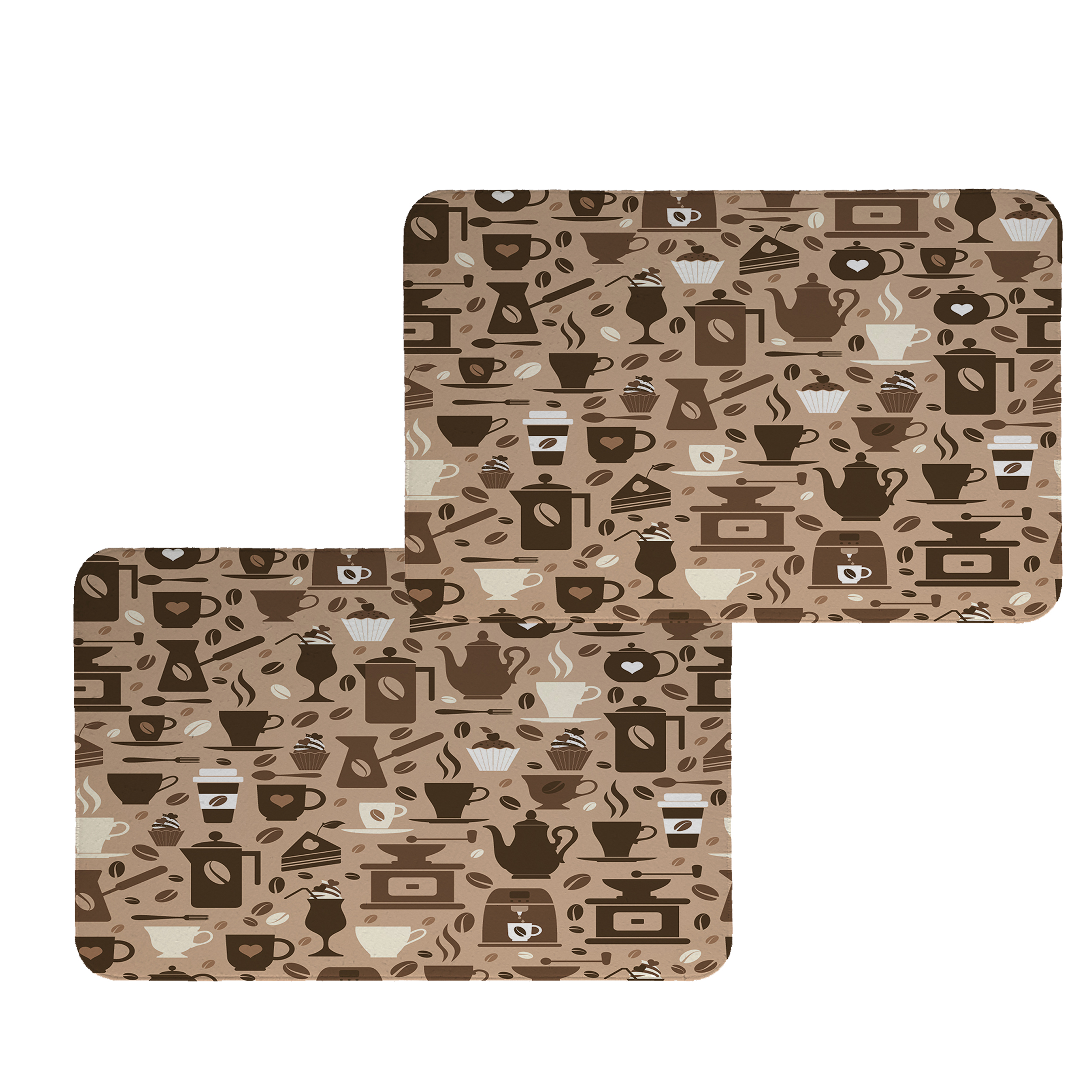 زیربشقابی طرح قهوه کد 8413 بسته 2 عددی