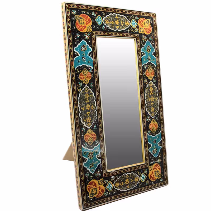آینه خاتم کاری مدل رومیزی کد 34-sha-19