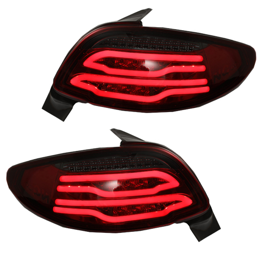 خرید چراغ عقب پژو 206 طرح S500 (چپ و راست) قرمز دودی | اتوموبی
