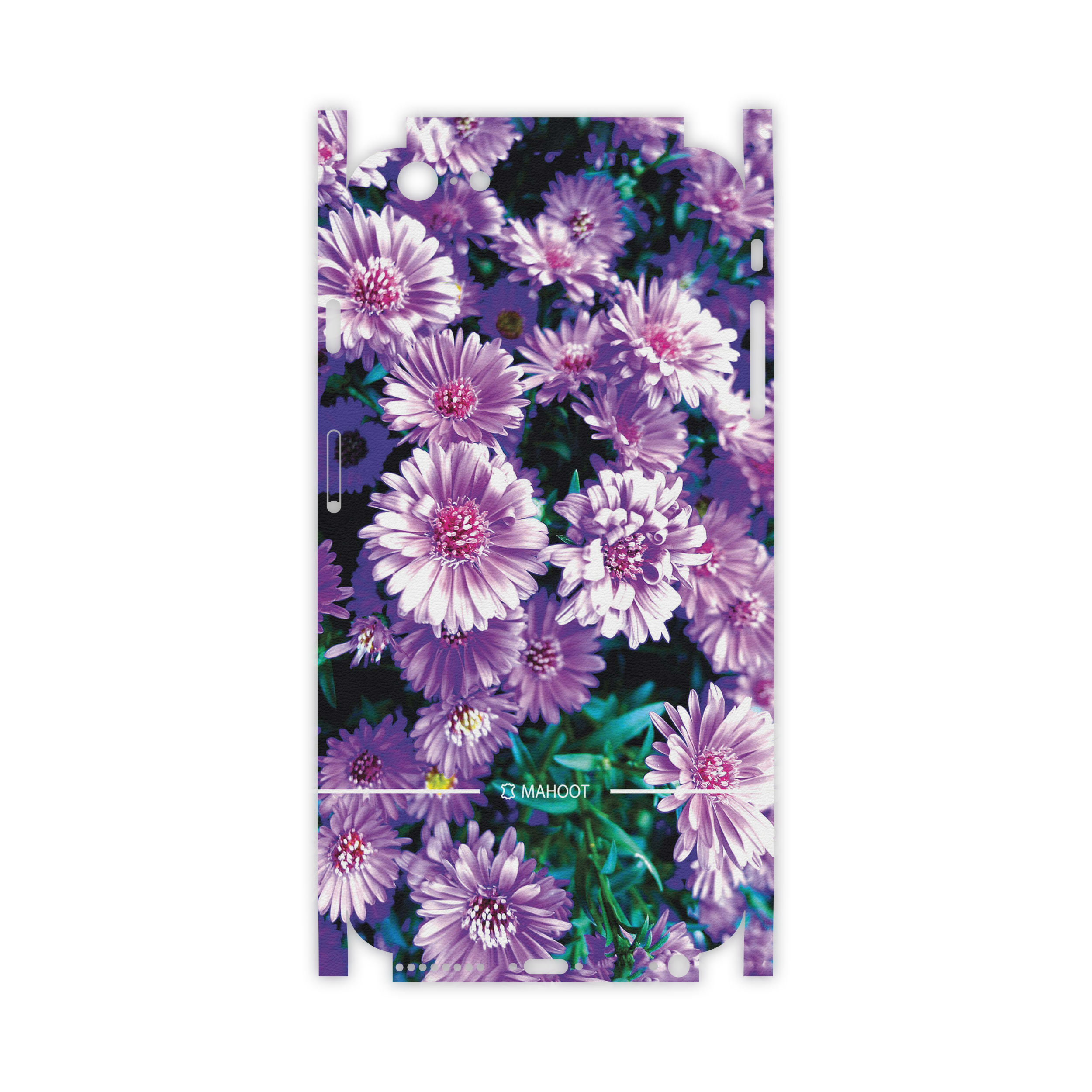 برچسب پوششی ماهوت مدل Purple-Flower-FullSkin مناسب برای گوشی موبایل اپل iPhone 6S Plus