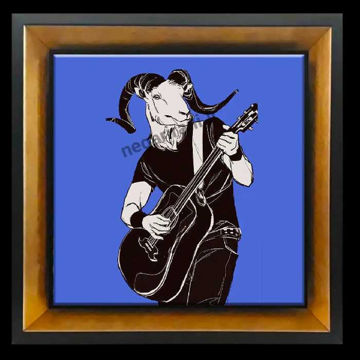 تابلو کاشی قوچ گیتاریست مدل AC 21