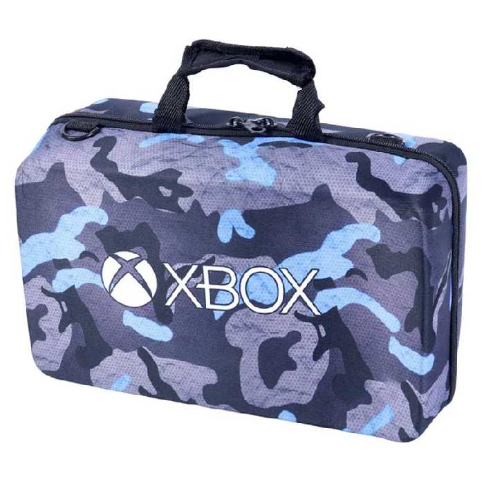 کیف کنسول بازی XBOX Series S طرح چریکی مشکی آبی پوست ماری