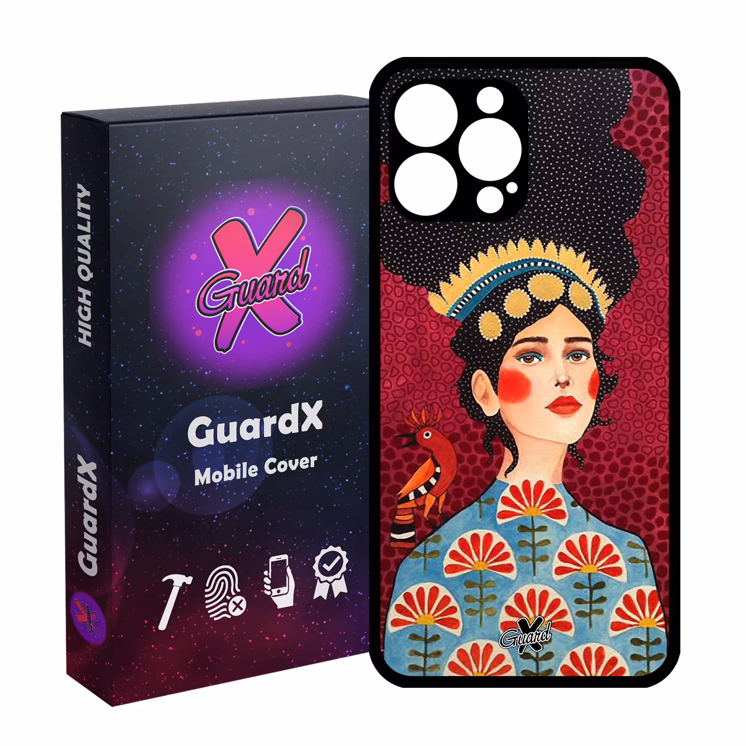 کاور گارد ایکس طرح Girl مدل Glass10179 مناسب برای گوشی موبایل اپل iPhone 13 Pro Max