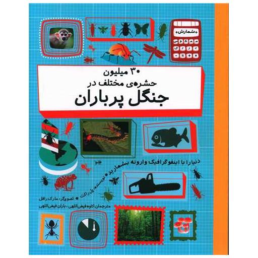 کتاب 30 میلیون حشره مختلف در جنگل پرباران (رحلی) اثر پل راکت