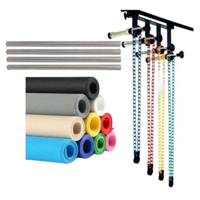 کیت فون زنجیری تکی   فون شطرنجی 3×5   لوله آهنی 3 متری