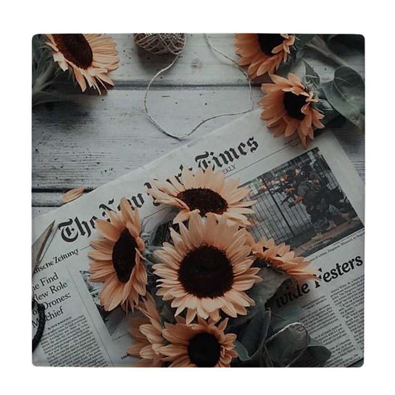 کاشی طرح گل آفتابگردان مدل لوحی BDT230