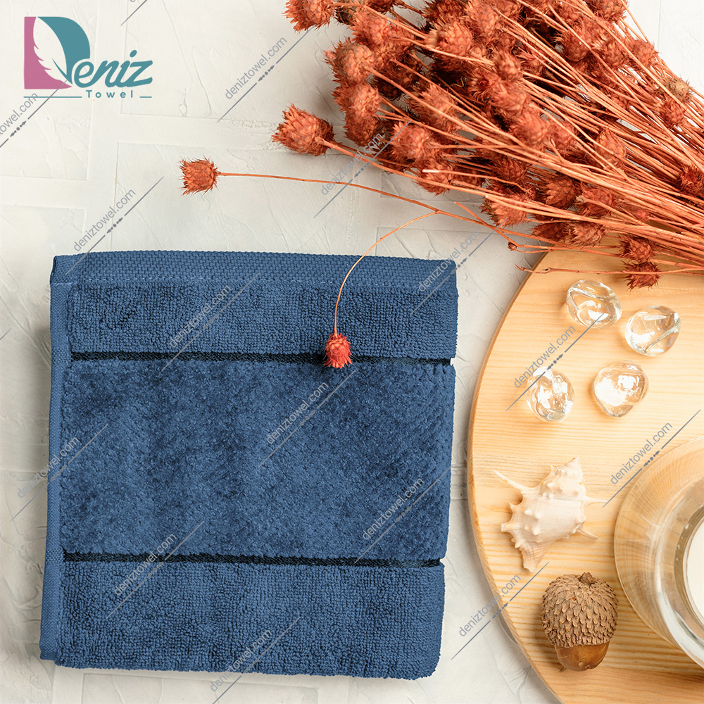 حوله دستی طرح ماکرو رنگ نقرابی تیره