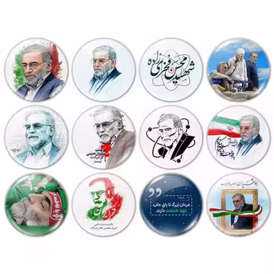 پیکسل طرح شهید محسن فخری زاده کد 20110 مجموعه 12 عددی