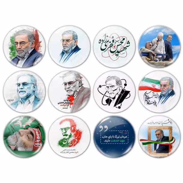 پیکسل طرح شهید محسن فخری زاده کد 20110 مجموعه 12 عددی