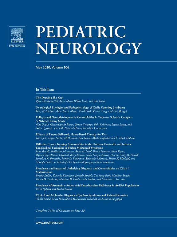 Pediatric Neurology 2020 اشتراک سالانه ژورنال - کتاب پزشکی بهار