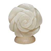 آباژور سنگ نمک مدل گل برجسته کد 03