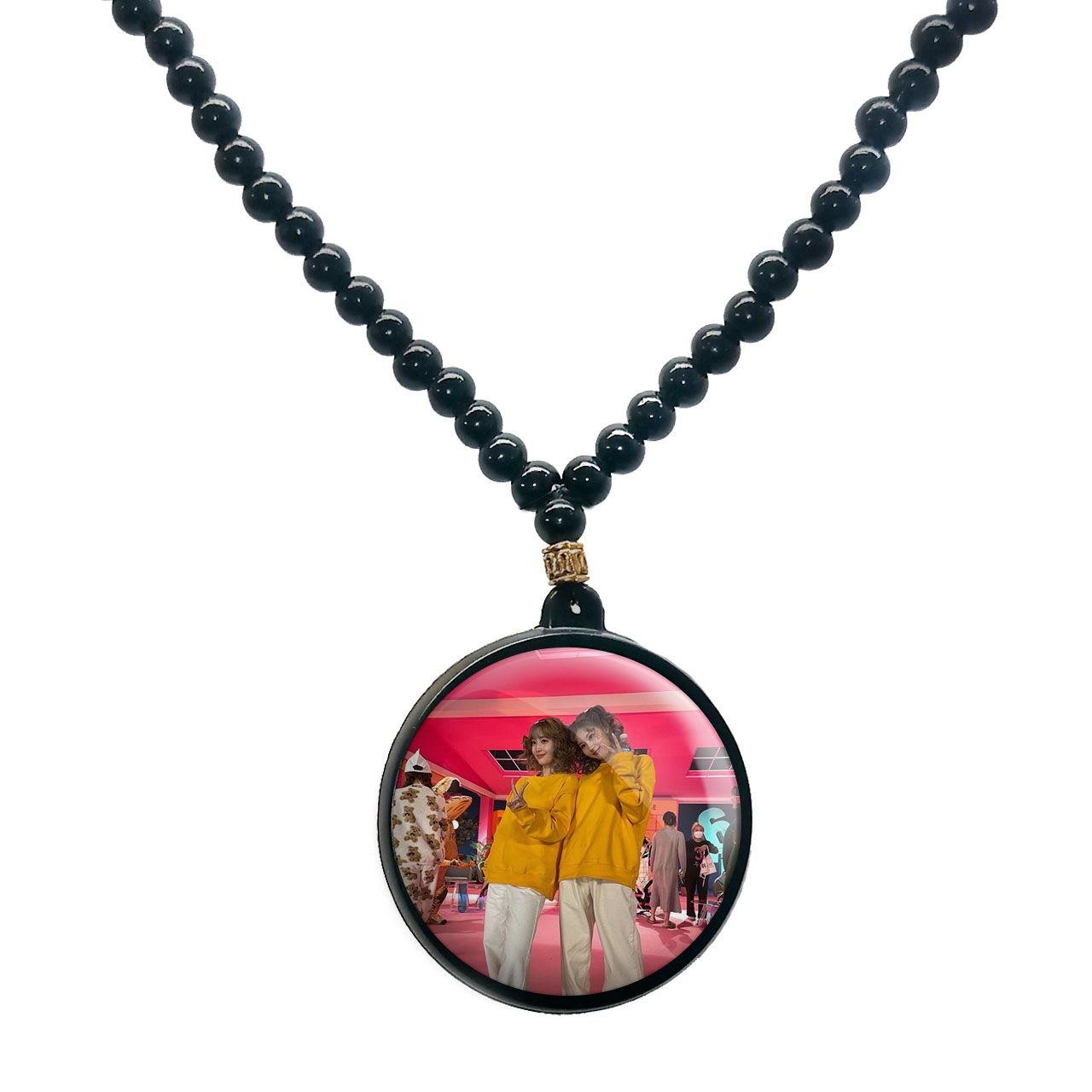 گردنبند پرمانه طرح تو ایس کد pmd.18349 مدل دو طرفه